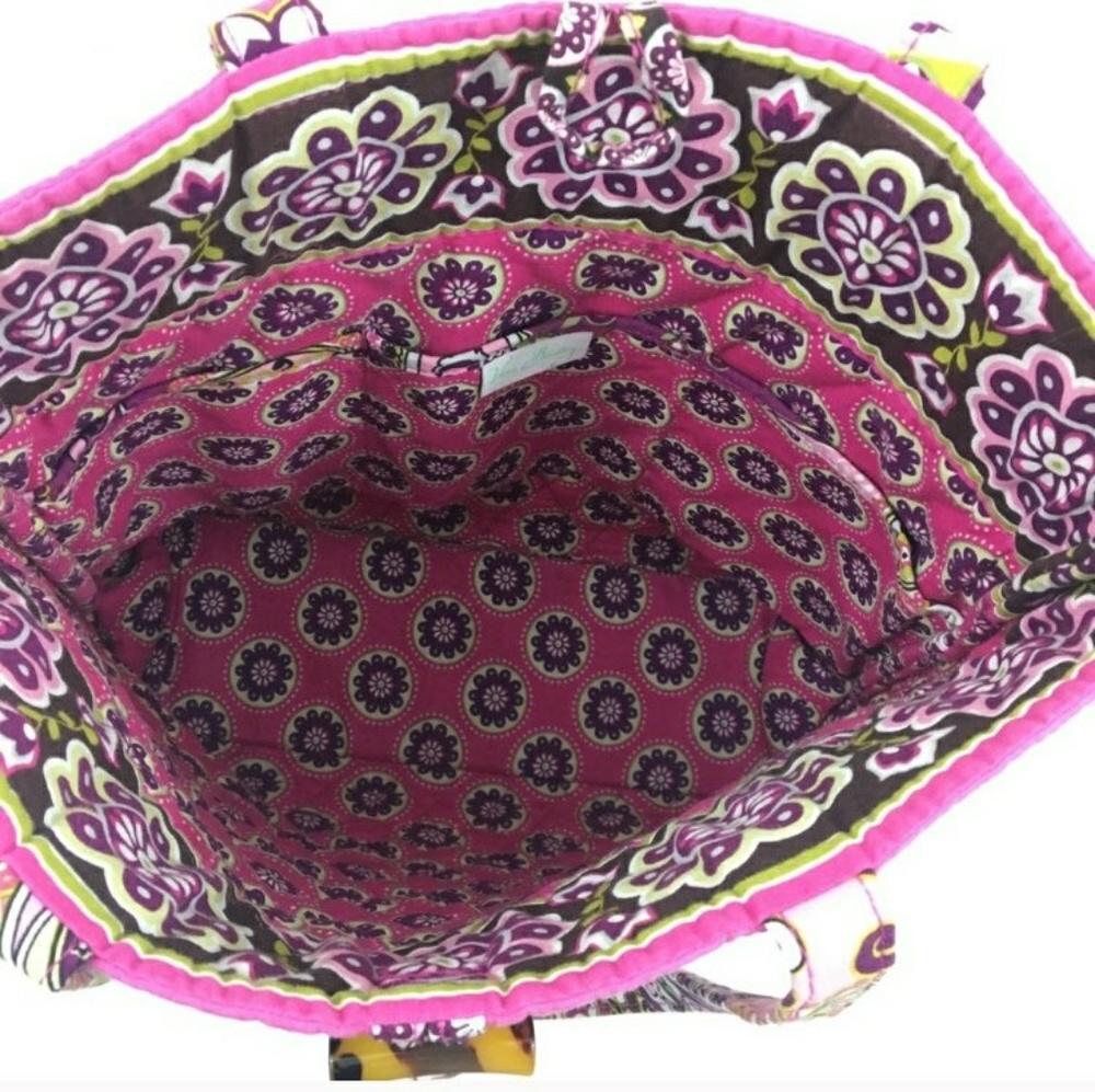 Vera Bradley Very Berry Paisley Retired Tote Bag - Picture 2 of 5